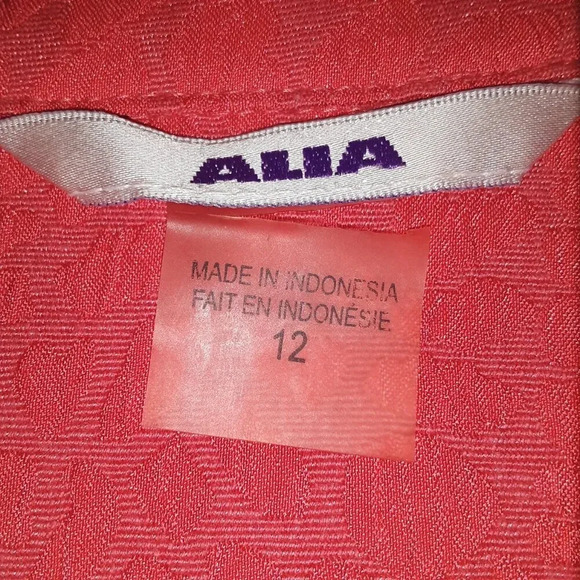 Alia  Women's Pink Embossed Blazer Jacket Size 12 - Picture 2 of 12